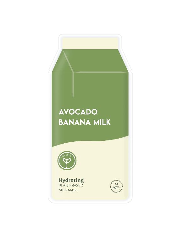 Avocado Banana Milk Hydrating Plant-Based Milk Mask