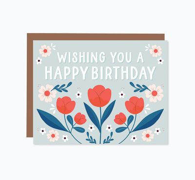 Apple Blossom: Wishing You a Happy Birthday Card