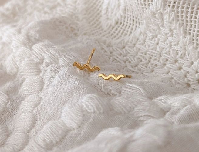 Beach Waves Studs