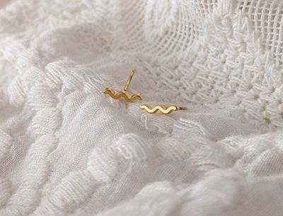 Beach Waves Studs