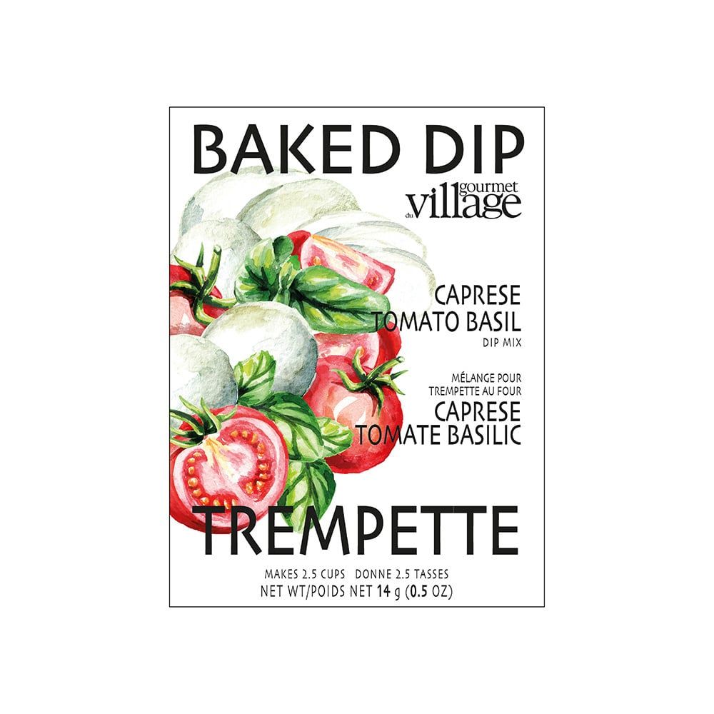 Baked Caprese Tomato Basil Dip Recipe Box