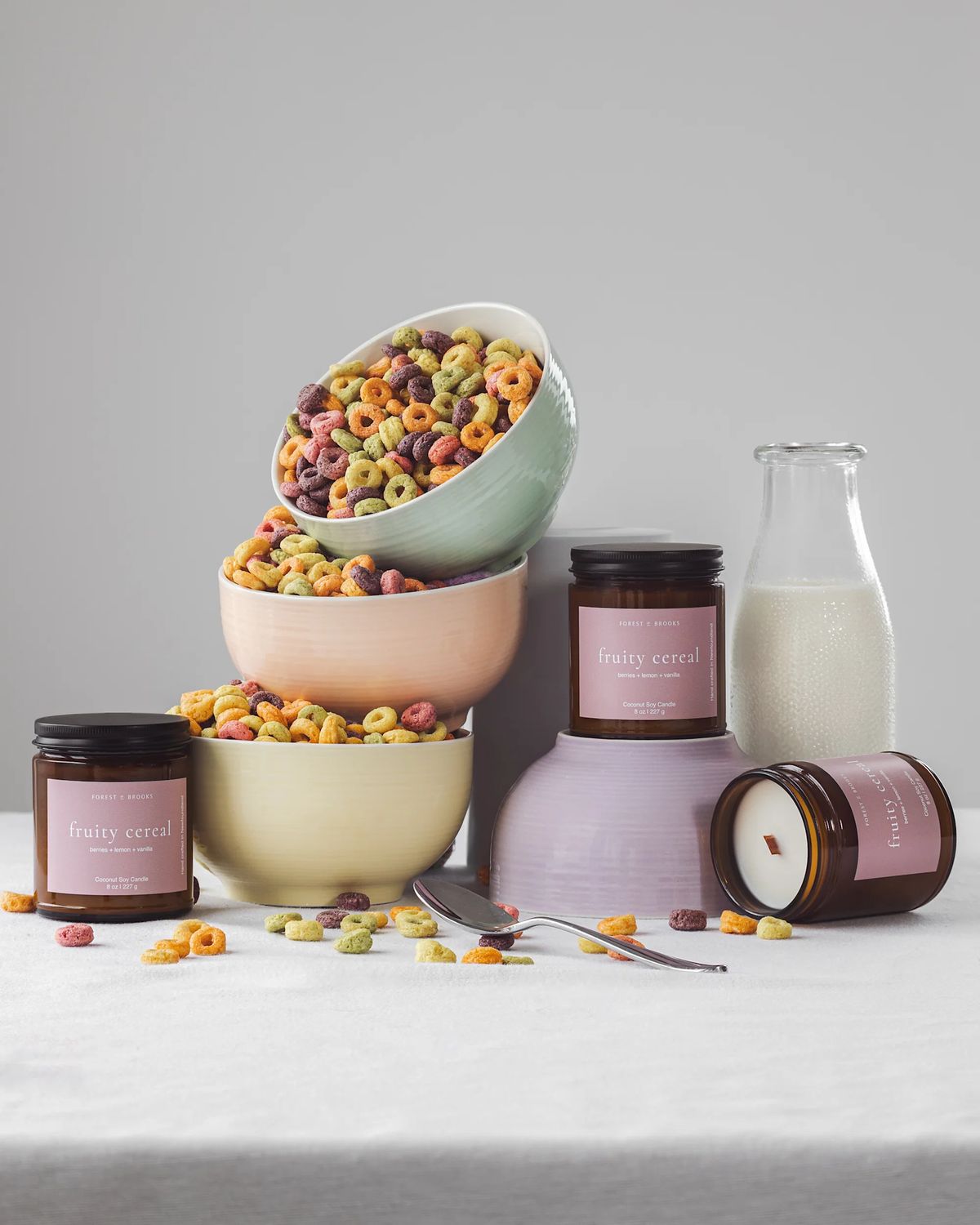 Fruity Cereal Wooden Wick Candle