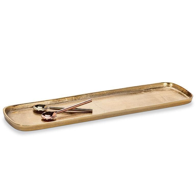 Large Gold Oval Tray