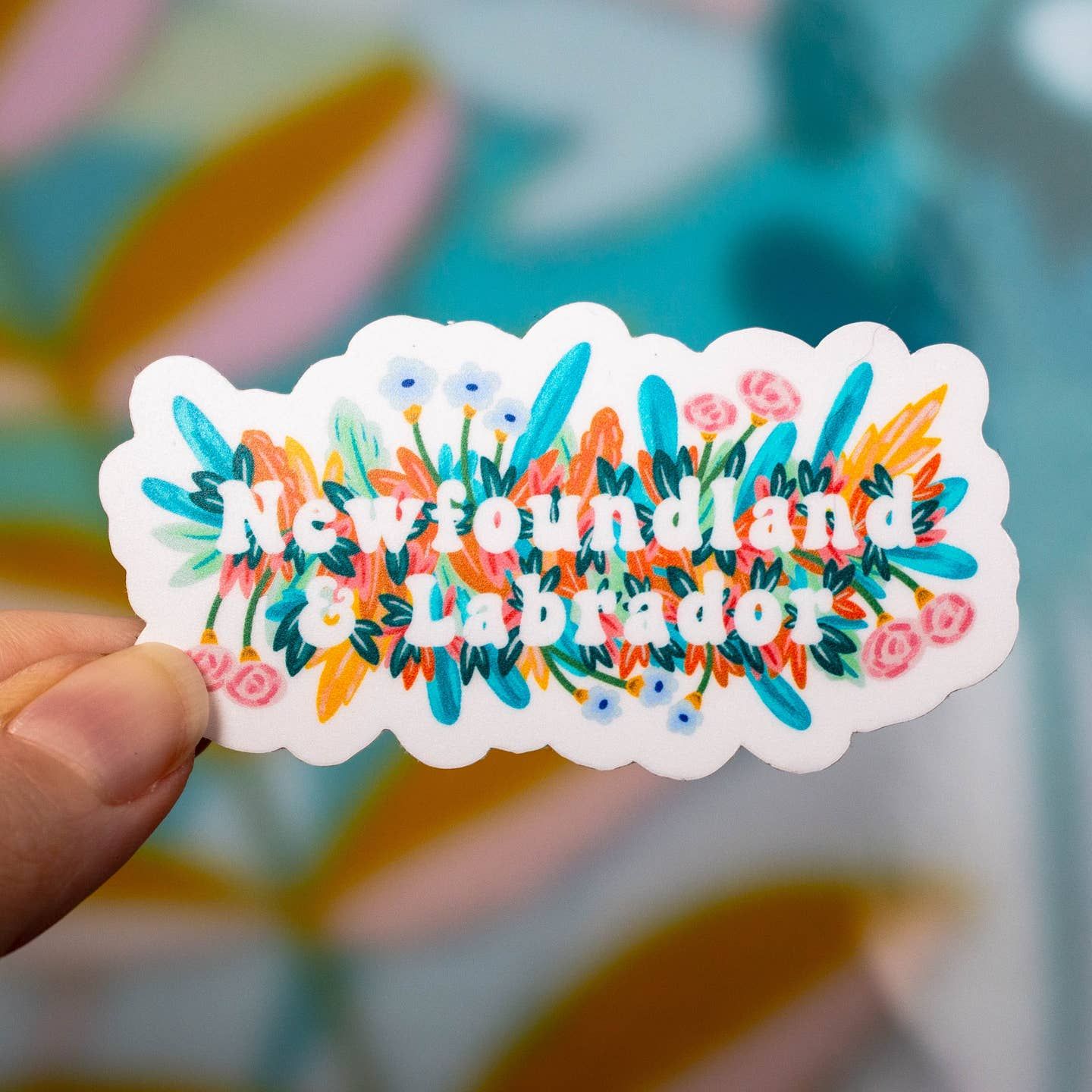 Newfoundland &amp; Labrador Floral Sticker