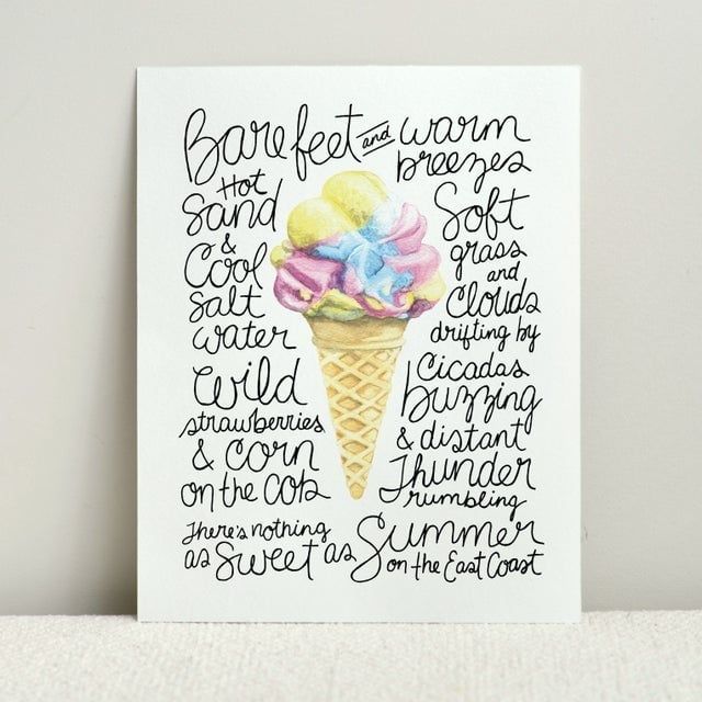 Moon Mist East Coast Summer Print 8x10