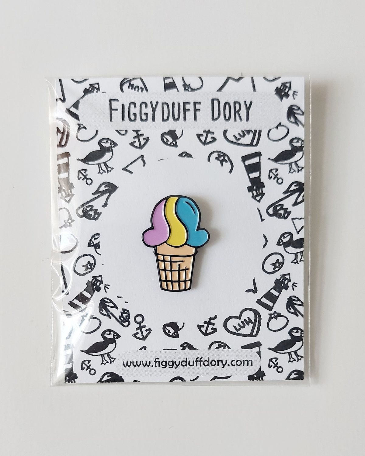 Moon Mist Enamel Pin