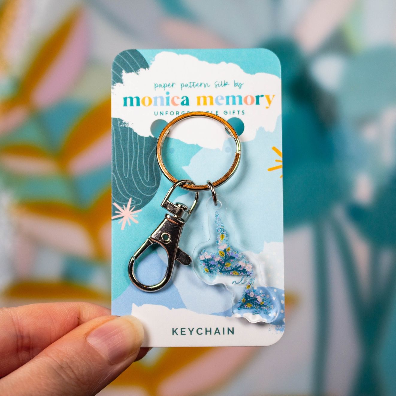 Newfoundland and Labrador Floral Province Keychain