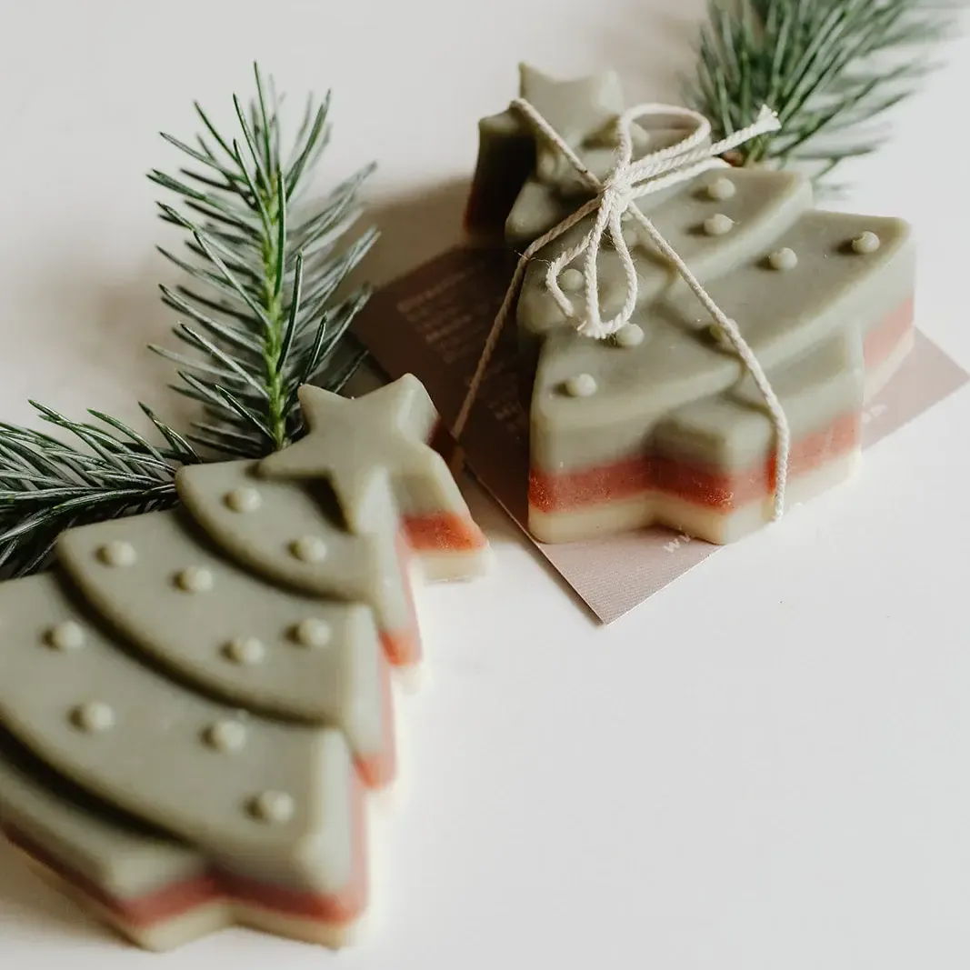 Evergreen Soap Stack