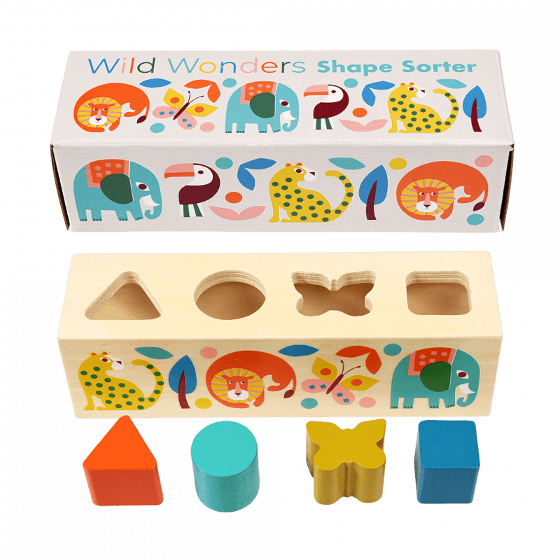 Wooden Shape Sorter - Wild Wonders
