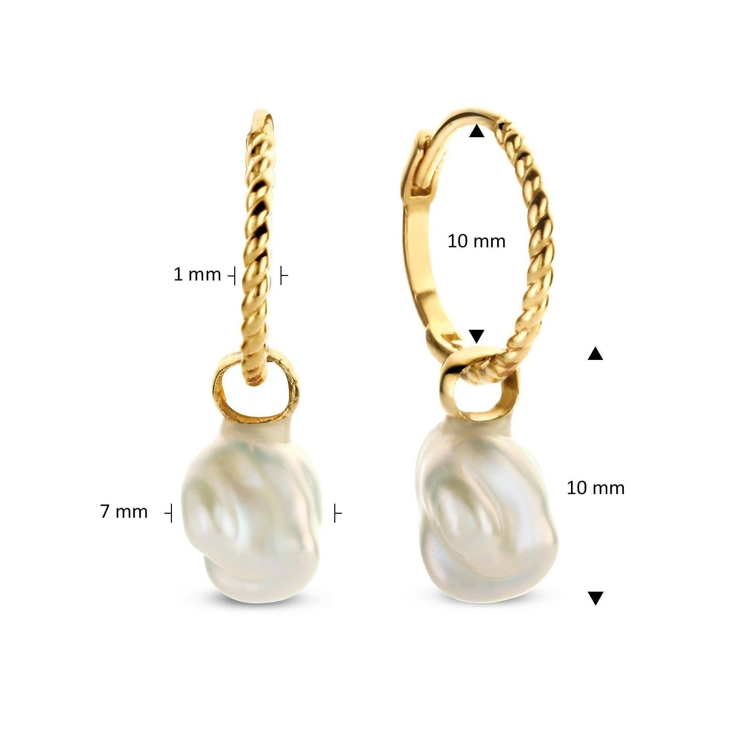 Pearl Of Mar Hoops
