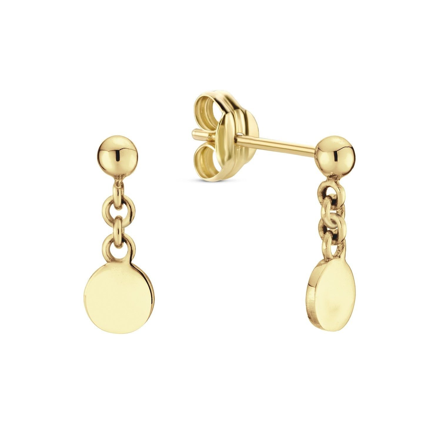 Dangling Disc Studs