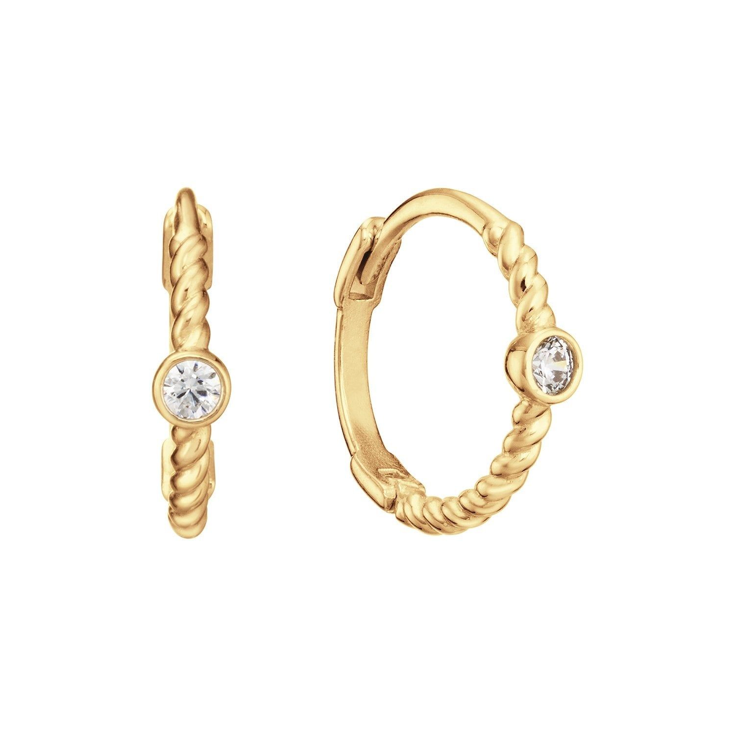 Oasis White Topaz Hoops