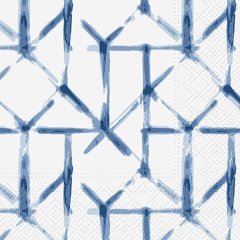 Large Watercolor Grid Napkin