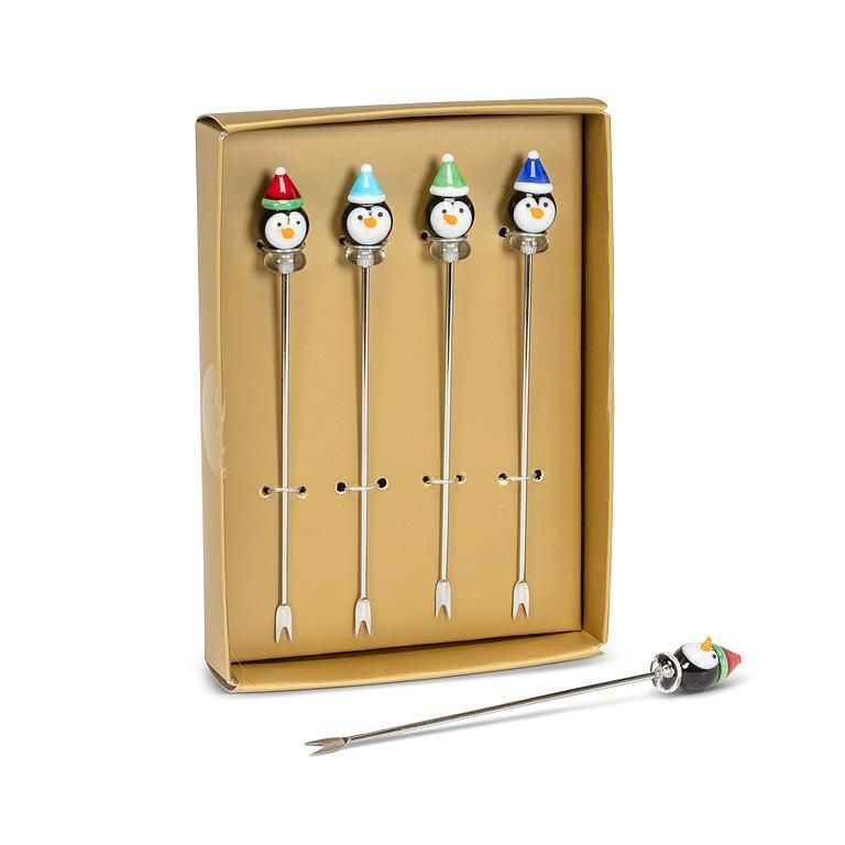 S/4 Penguin Icon Cocktail Picks