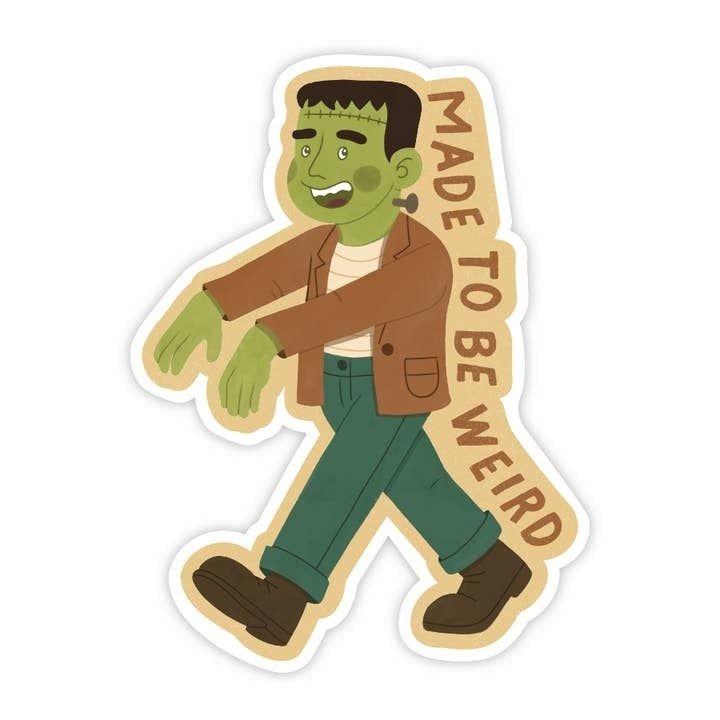 Made To Be Weird Frankenstein Sticker
