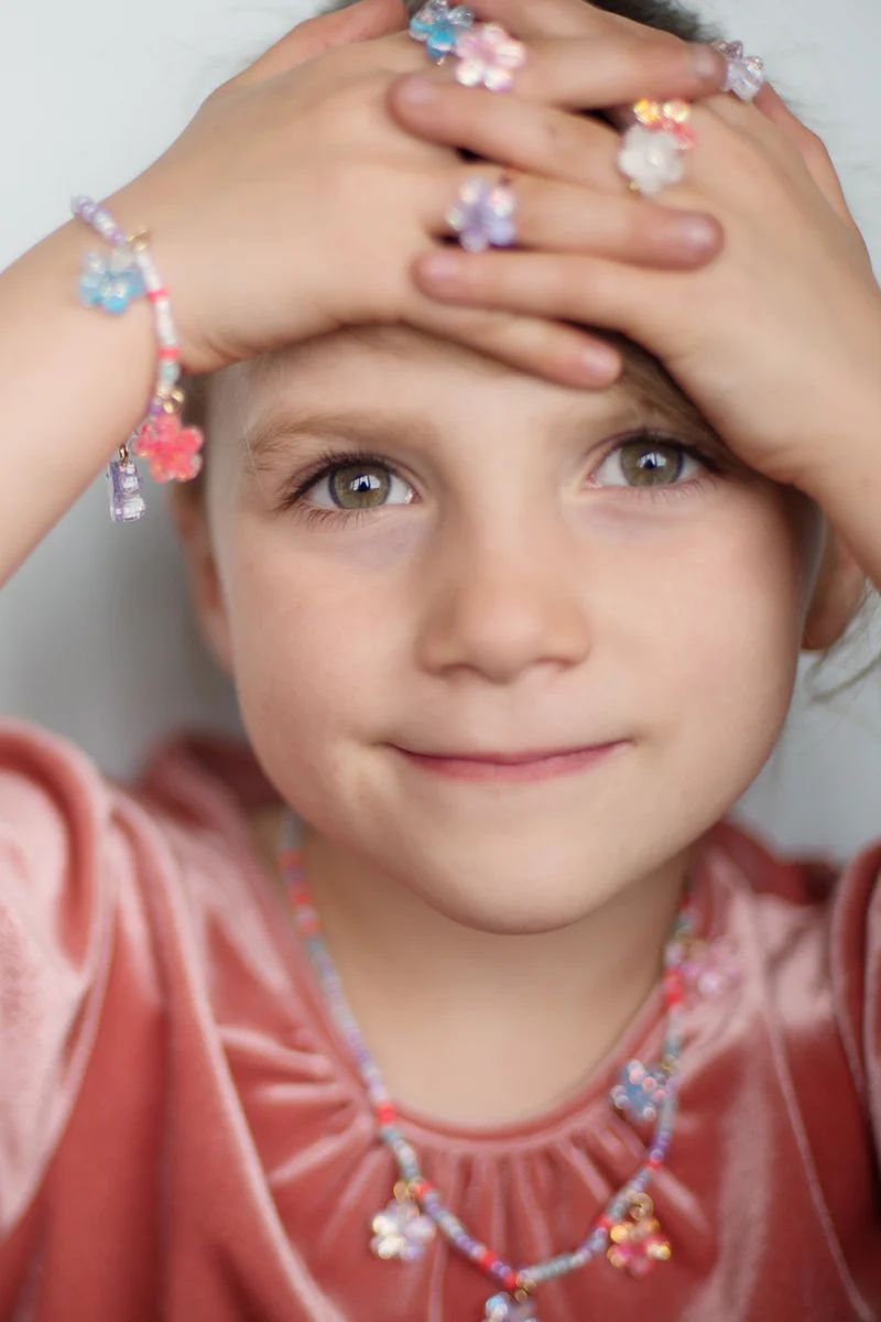 Shimmer Flower Bracelet