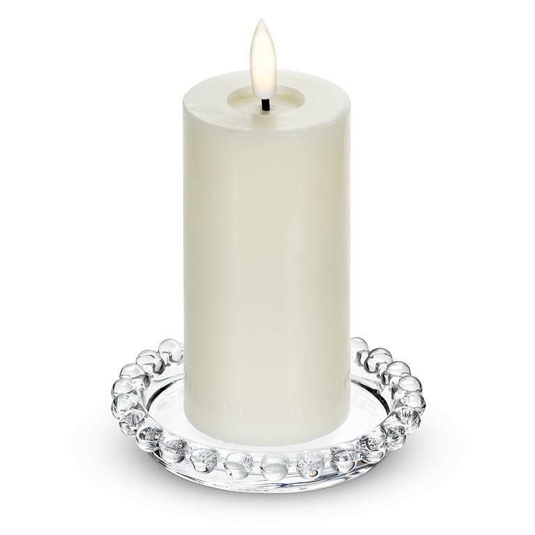 Beaded Edge Candle Plate