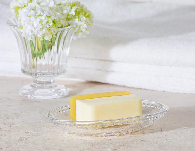 Beaded Edge Oval Soap Dish