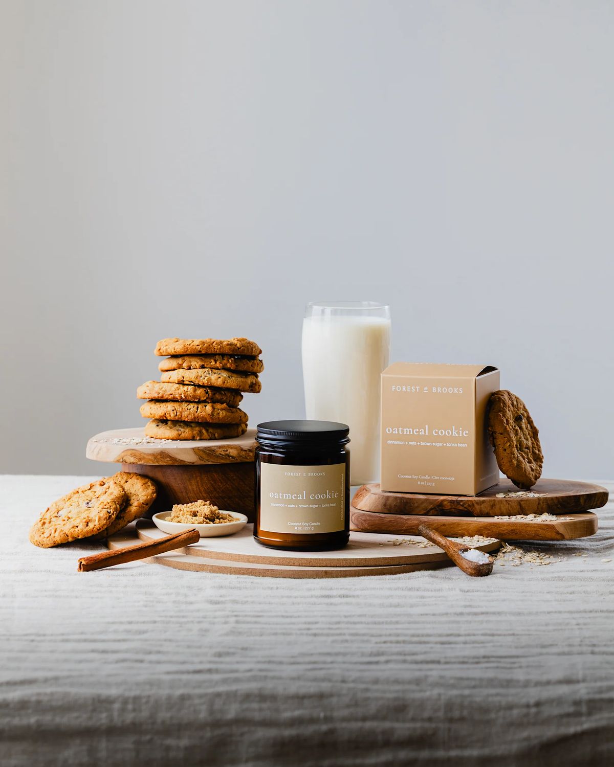 Oatmeal Cookie Wooden Wick Candle