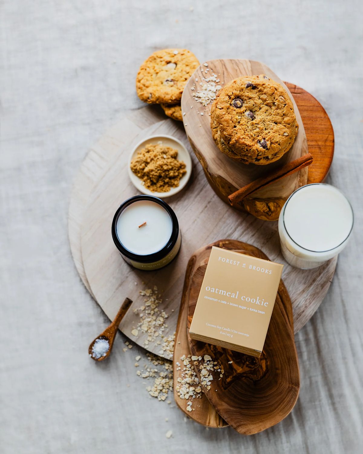 Oatmeal Cookie Wooden Wick Candle