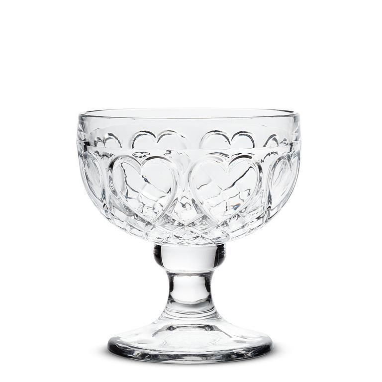 Emboss Heart Pedestal Dish
