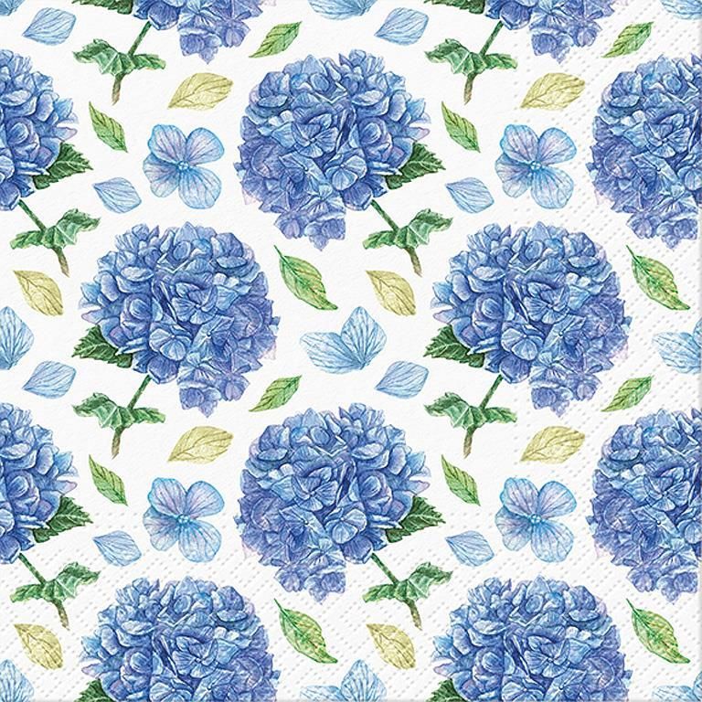 Large Rythmic Hydrangea Napkins
