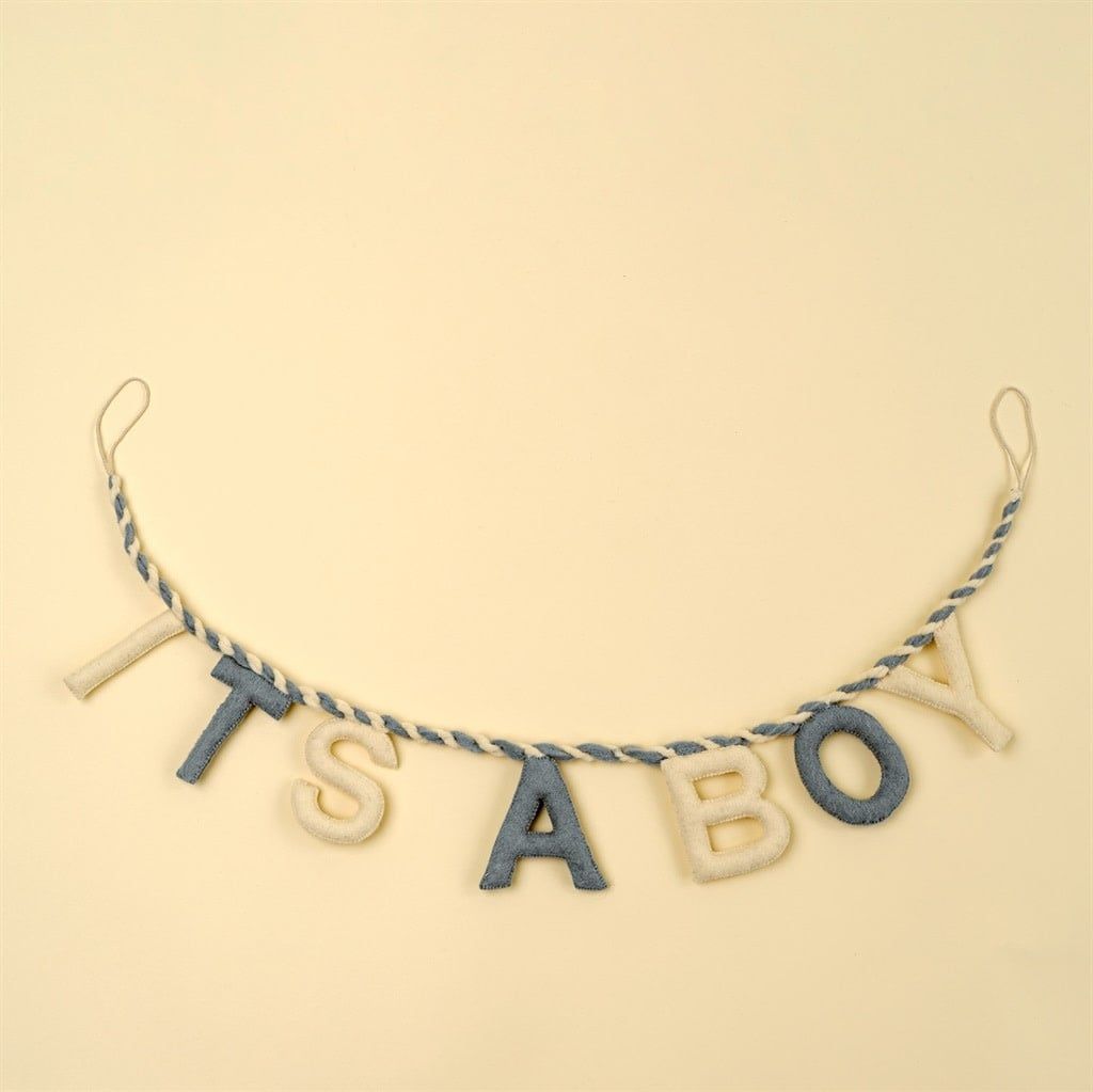 It's a Boy Felt Garland