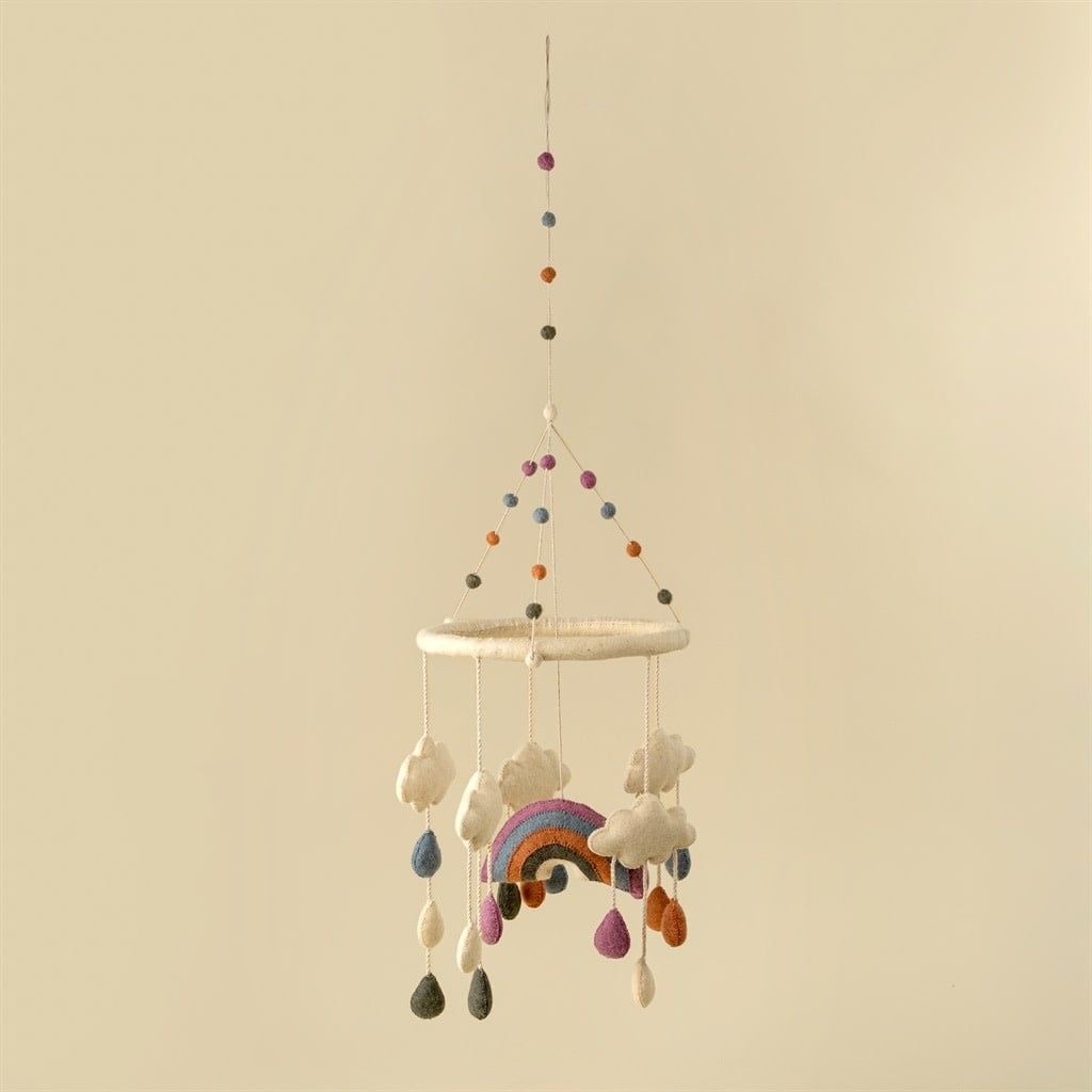 Rainbow Felt Mobile