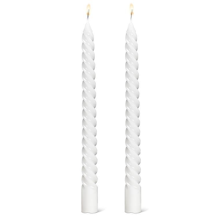 White Tight Spiral Taper