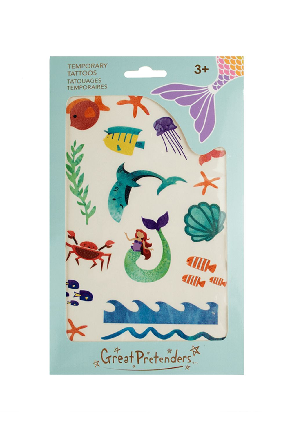 Mermaid Tattoos, 1 Sheet