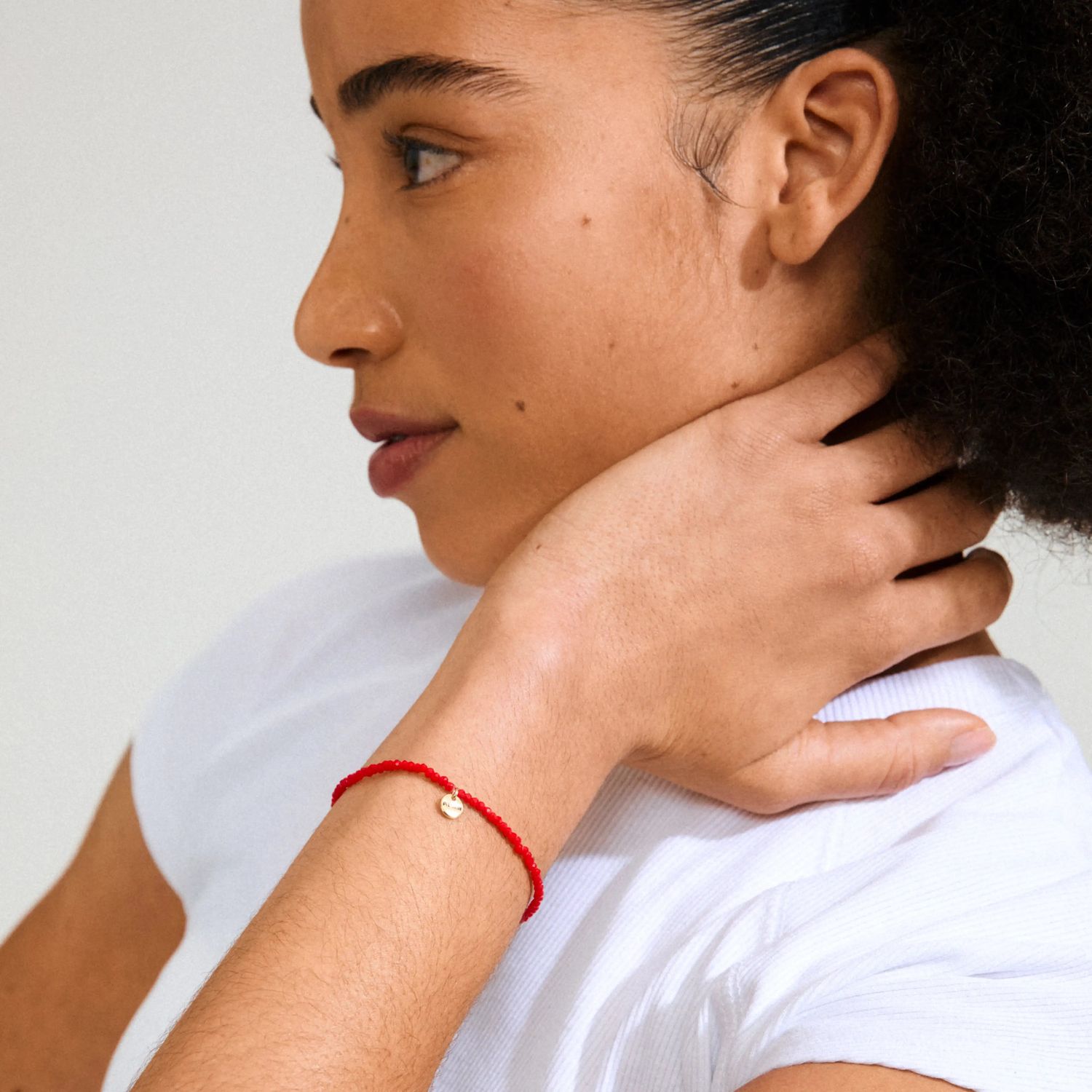 Indie Bracelet - Red/Gold-Plated