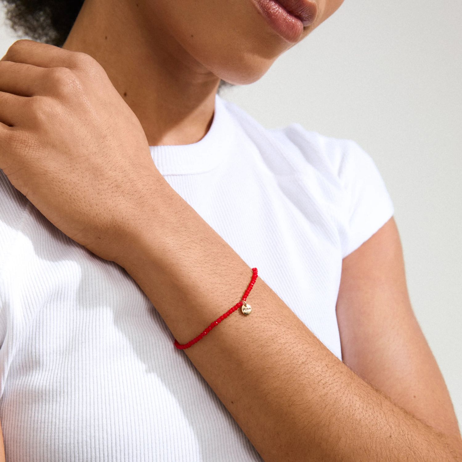 Indie Bracelet - Red/Gold-Plated