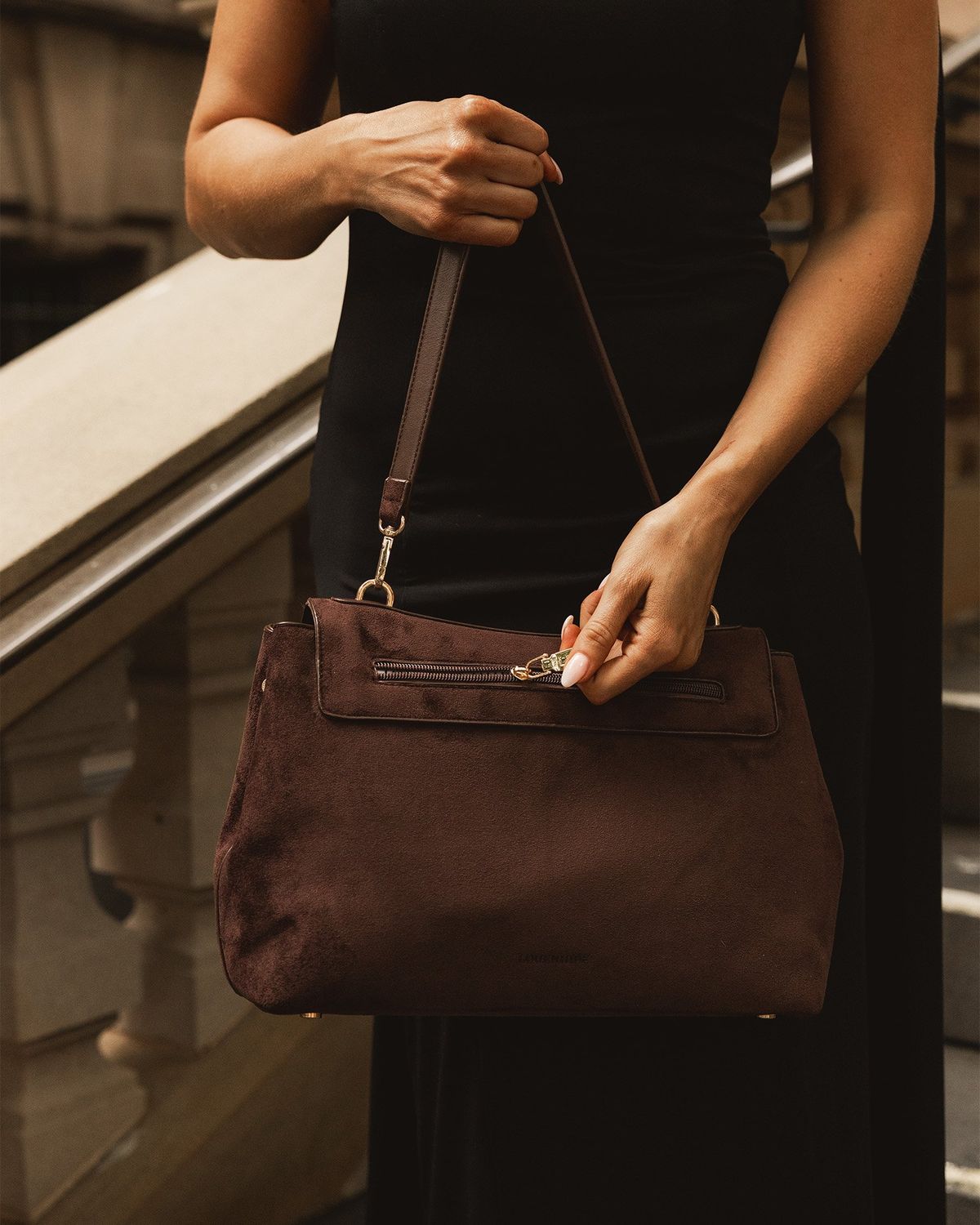 Arden Suede Shoulder Bag