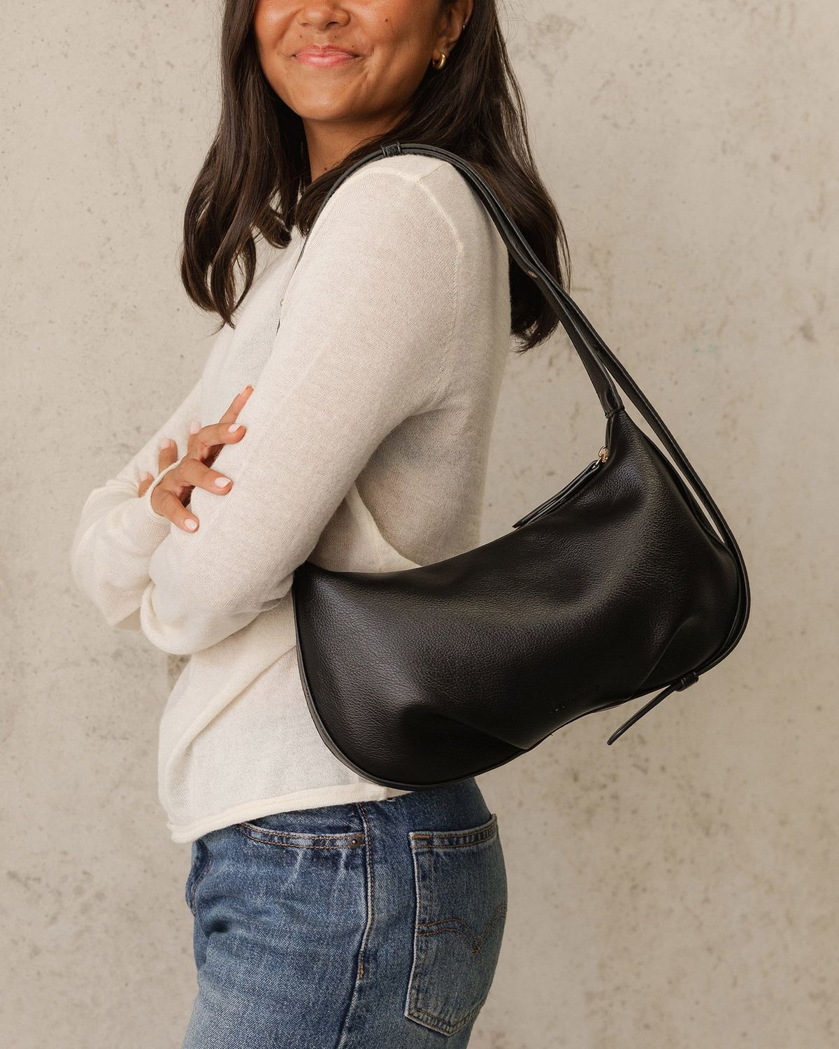Olivia Shoulder Bag, Color: Black