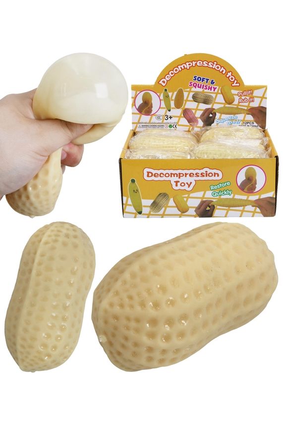 Peanut Fluffy Slime Filled Squishy