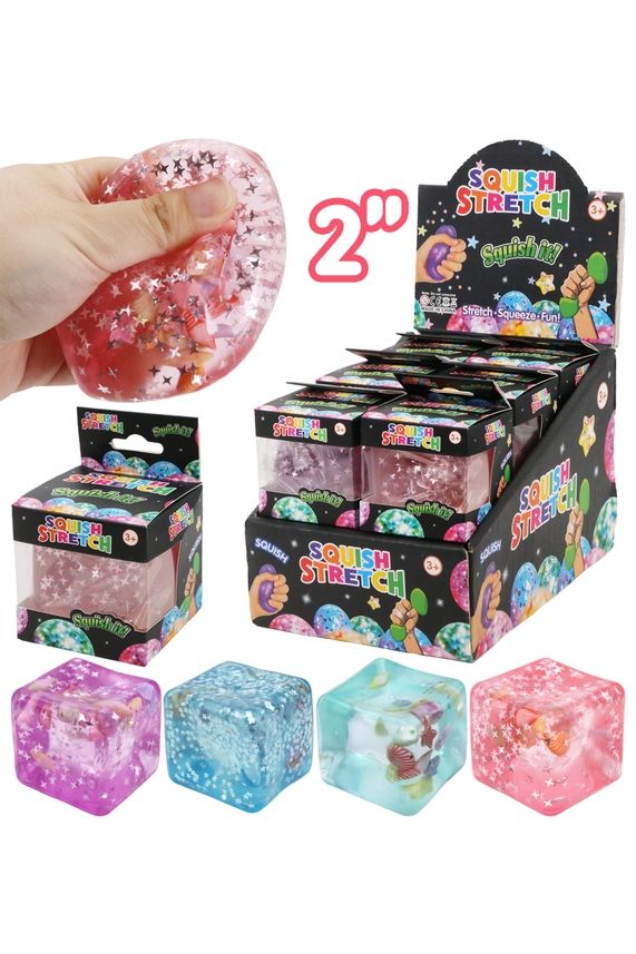 Glitter Ocean Cube Squishy