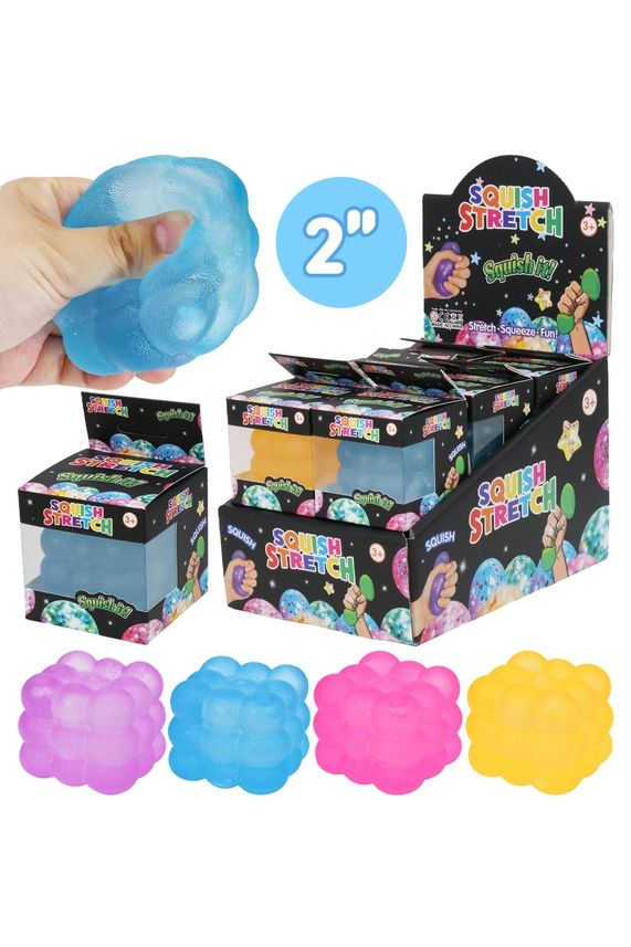 Colorful Bubble Cube Squishy