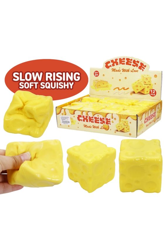 Cheese Cube Scented Squishy