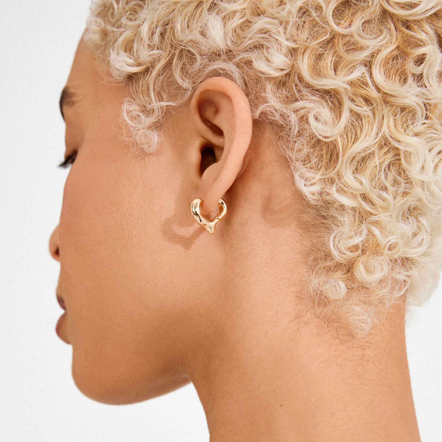 IRIS Recycled Heart Hoop Earrings