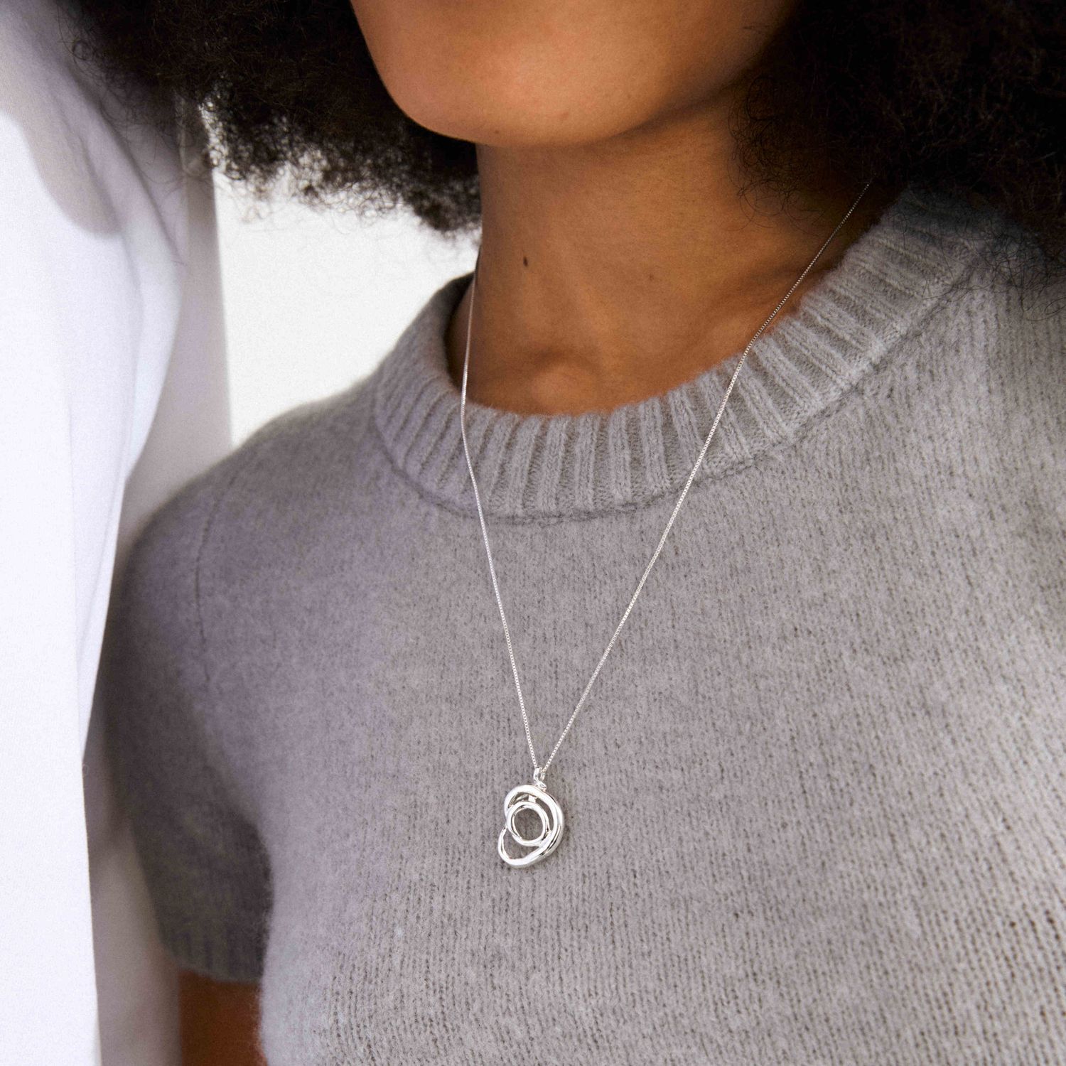 DIEGO Recycled Spiral Necklace