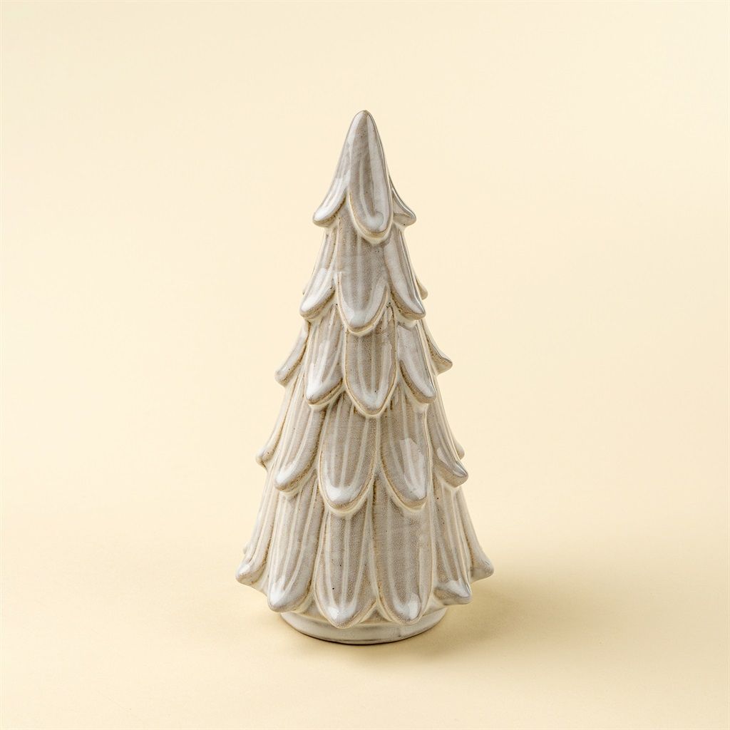 Cedar Snowdrift Ceramic Tree