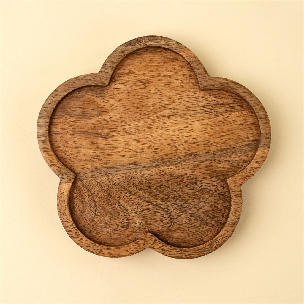 Daisy Wooden Dish