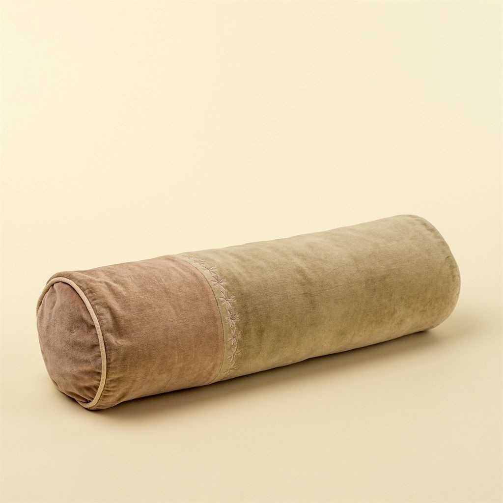 Snowflake Velvet Bolster