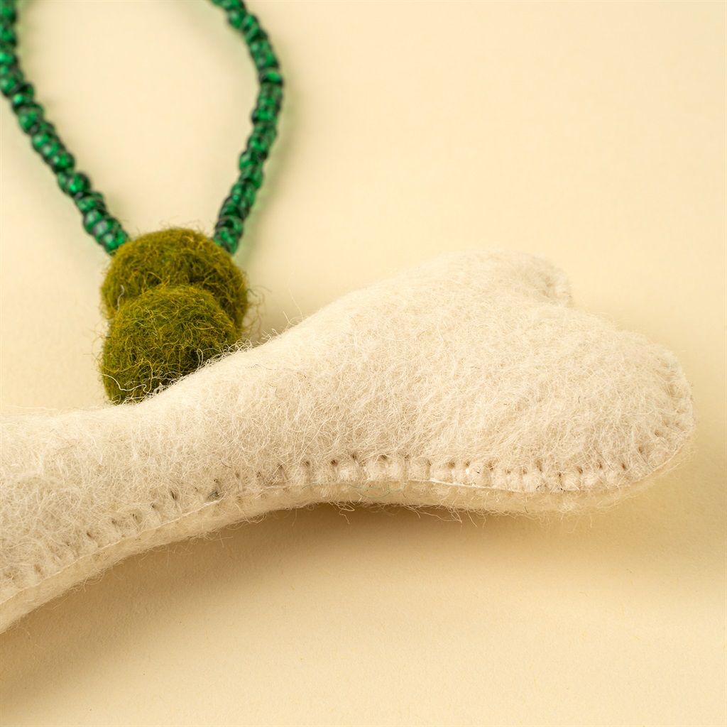 Dog Bone Felt Ornament