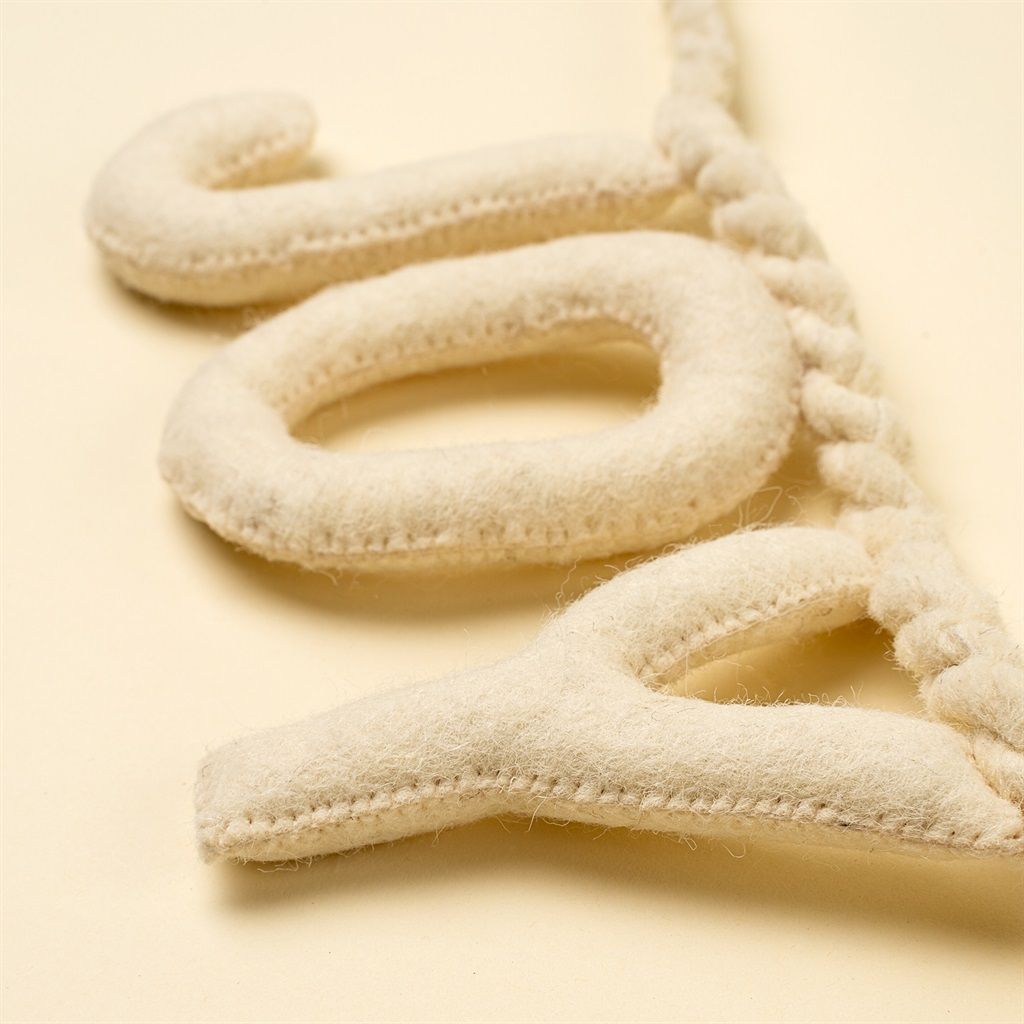 Joy &amp; Peace Felt Garland