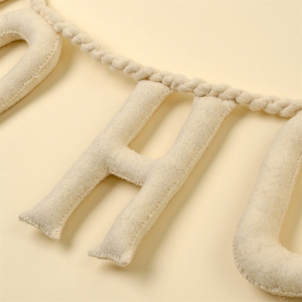 Ho Ho Ho Felt Garland