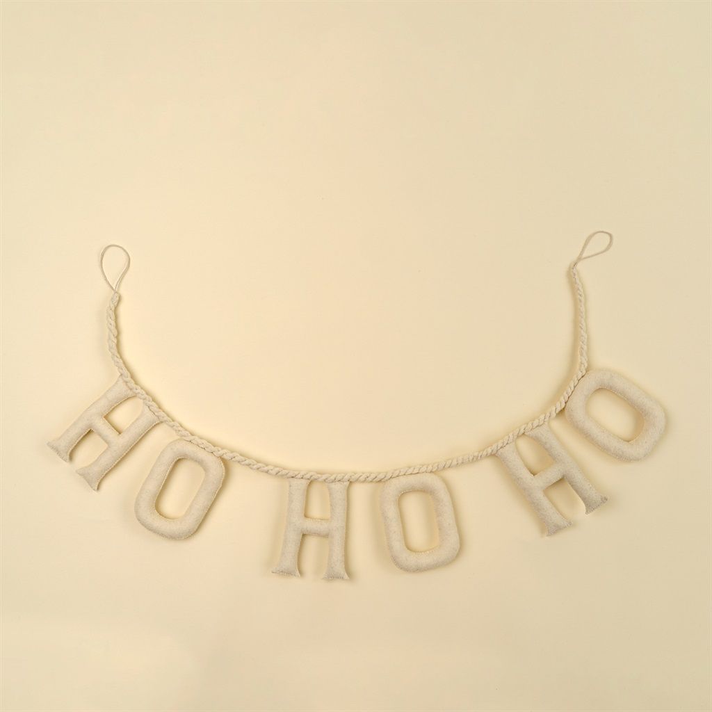Ho Ho Ho Felt Garland