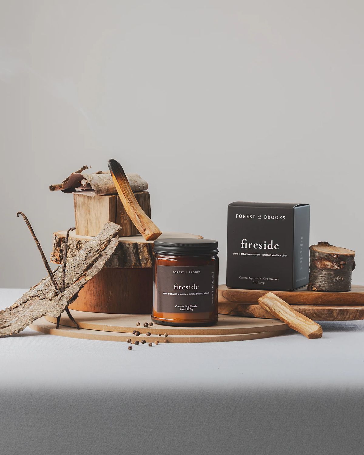 Fireside Wooden Wick Candle