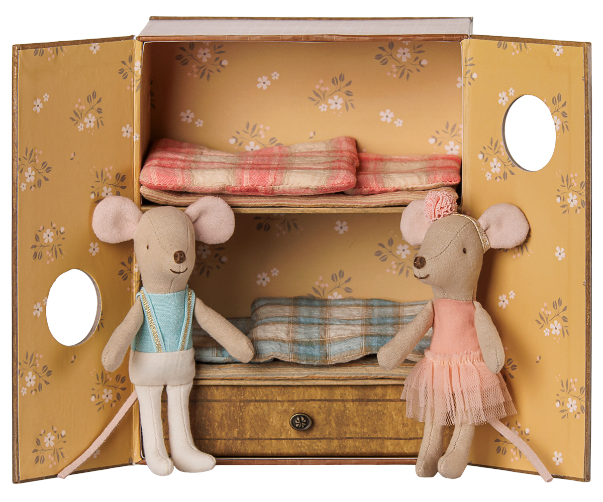 Little Sister and Brother Ballet Mice in Dance Studio