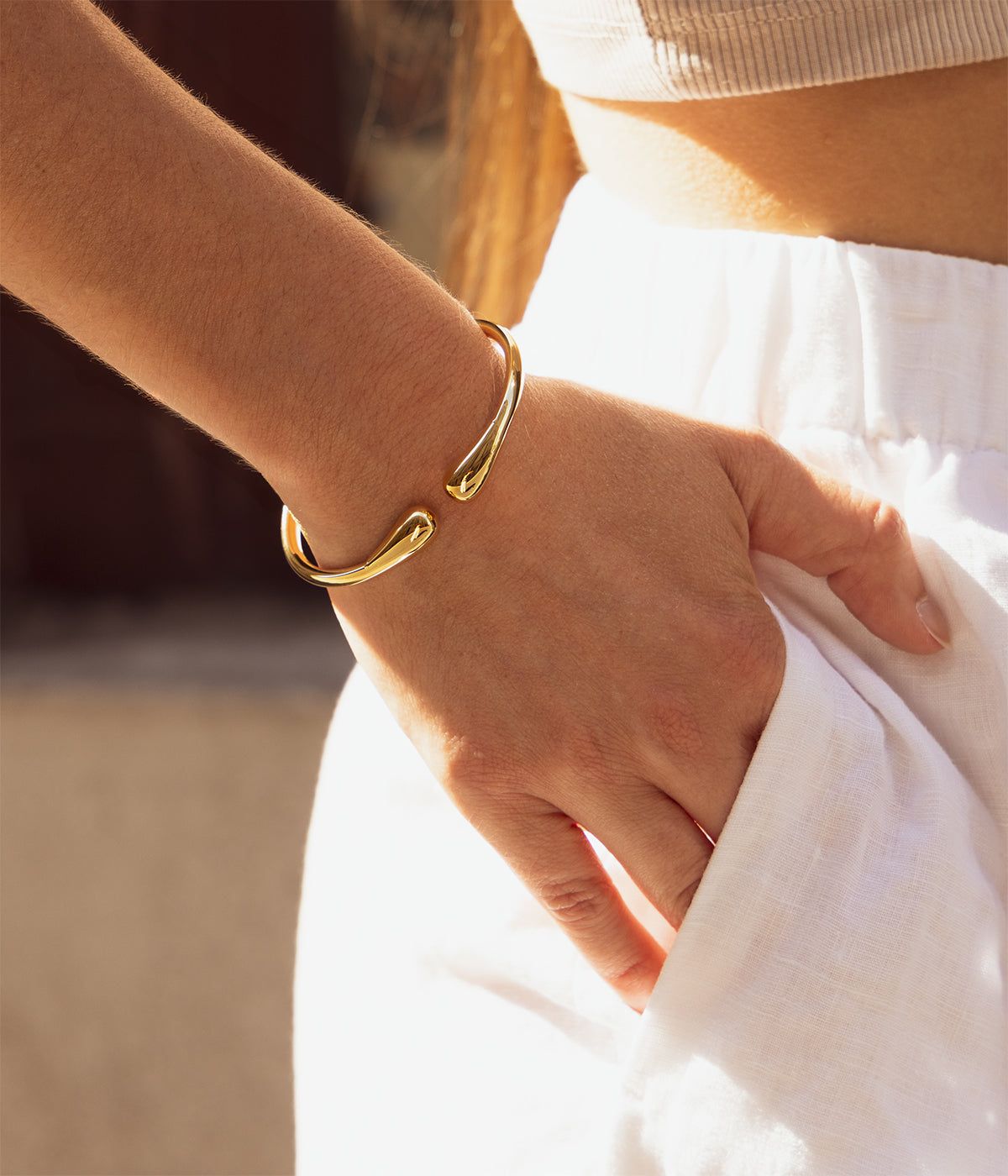 Lalie bracelet - gold-plated steel